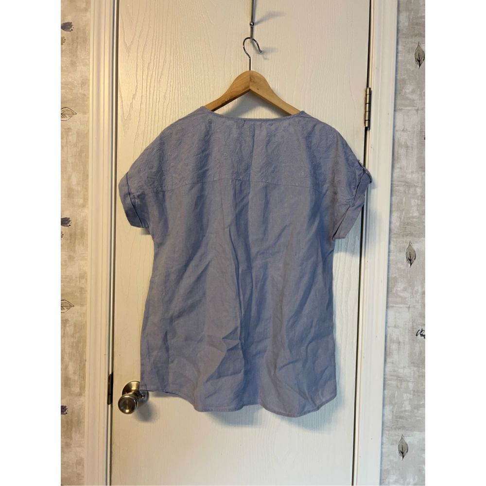Ellen Tracy Linen Blouse - Picture 2 of 7